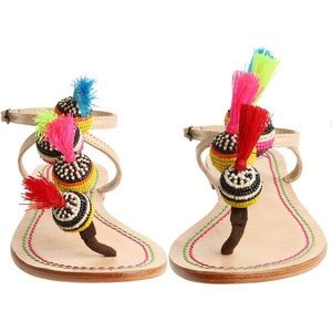 maliparmi Jaiya beaded sandals - never worn!
